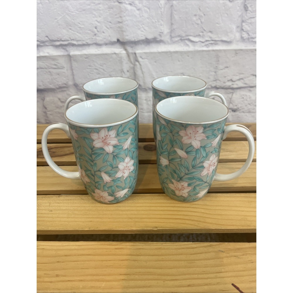Otagiri Vintage Mug Set Of 4 In Serenade Pattern Japan